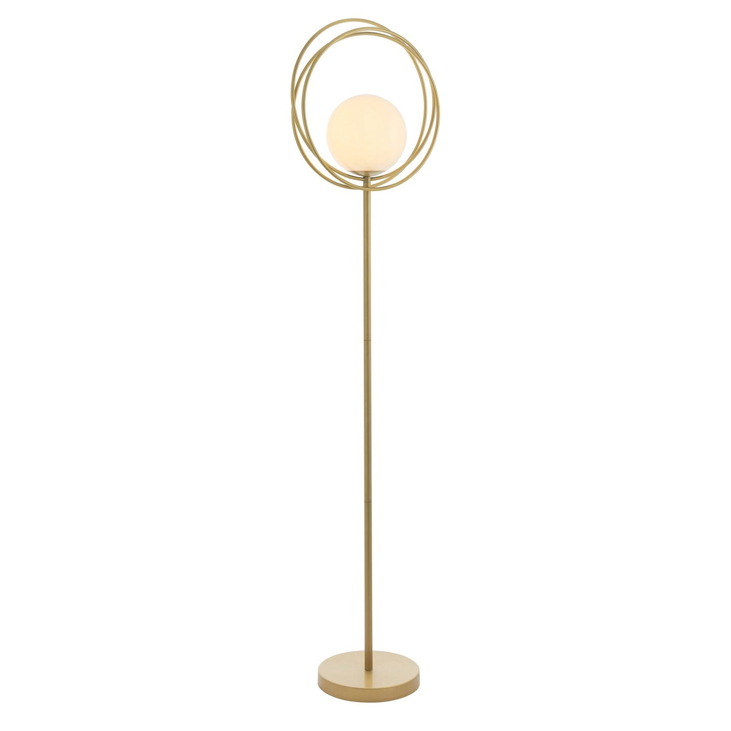 Vesilo Lighting Wreath Brushed Gold Floor Lamp