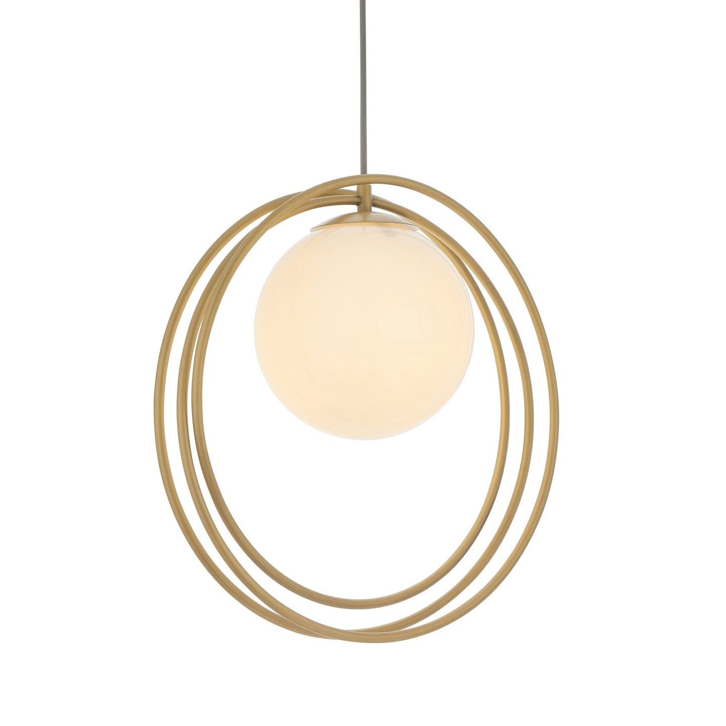 Vesilo Lighting Wreath Brushed Gold Single Pendant