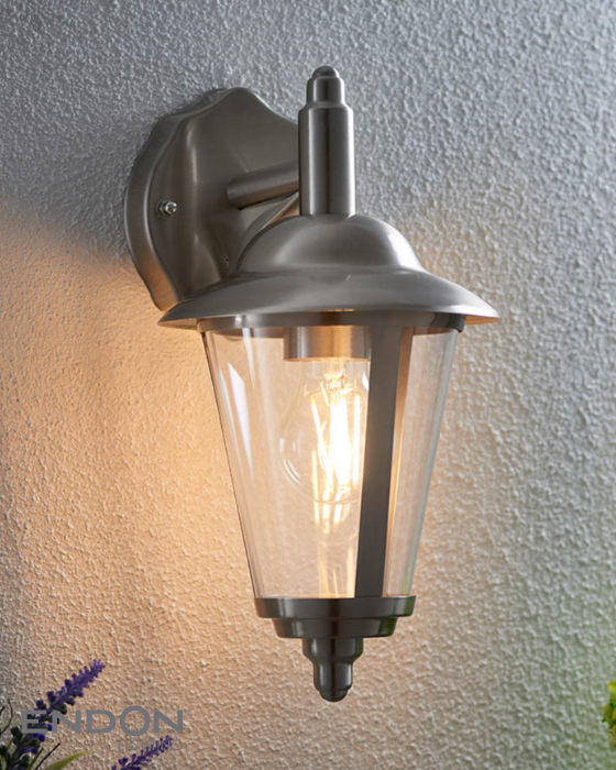 Endon Klein Outdoor IP44 Stainless Steel Wall Downlight