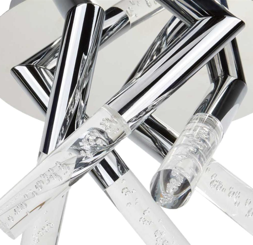 Searchlight Bubbles Bathroom IP44 LED Chrome 5 Light Flush