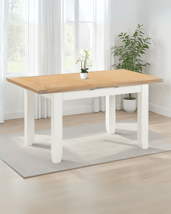 Windsor Ivory & Oak Extending Dining Table