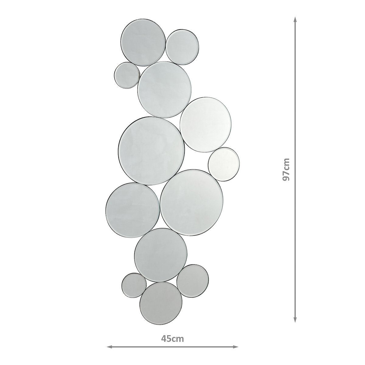Dar Lighting Digby 97x45cm Rectangle Mirror