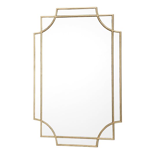 Dar Lighting Guapo Gold Detail 90x60cm Rectangular Mirror