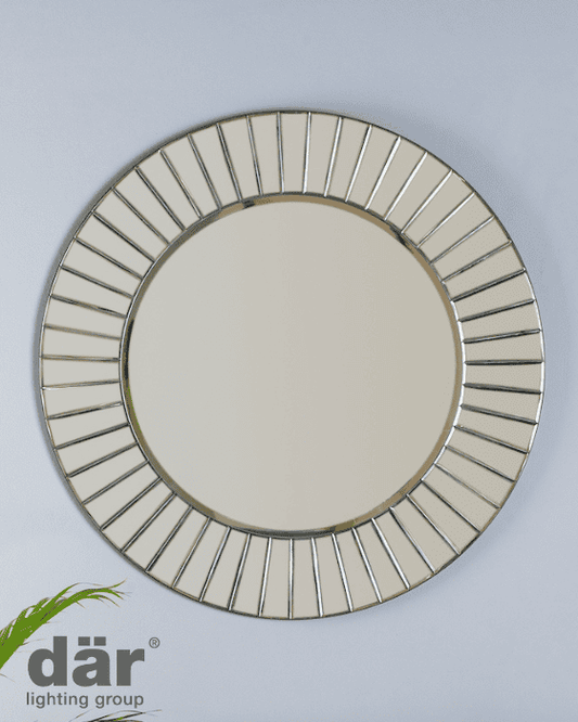 Dar Lighting Lahaina Bevelled 80cm Round Mirror