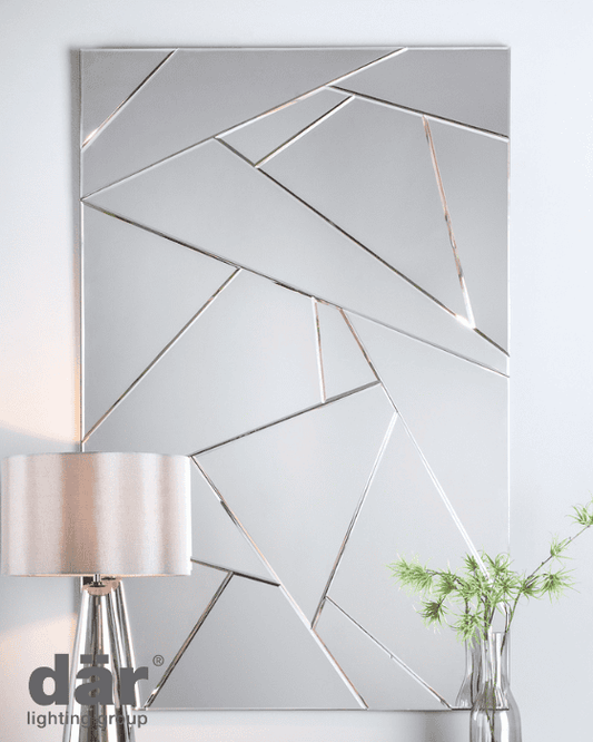 Dar Lighting Lecce Shatter 120x80cm Rectangle Mirror