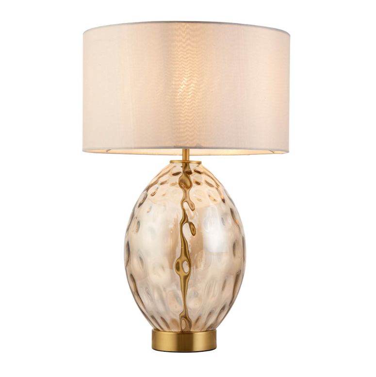 Endon Elin Champagne Dimple Touch Table Lamp