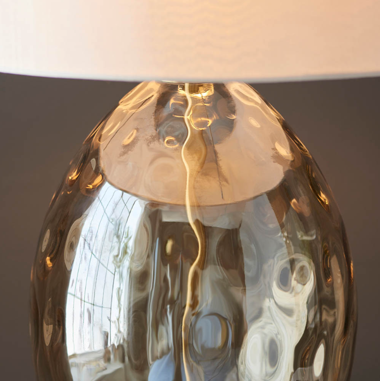 Endon Elin Champagne Dimple Touch Table Lamp