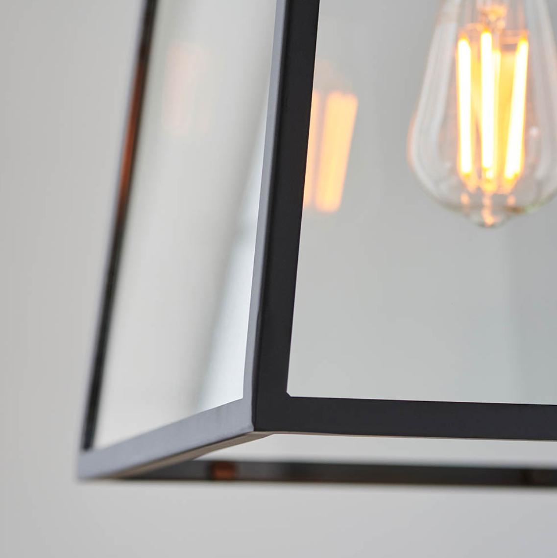 Endon Hurst Black Pendant