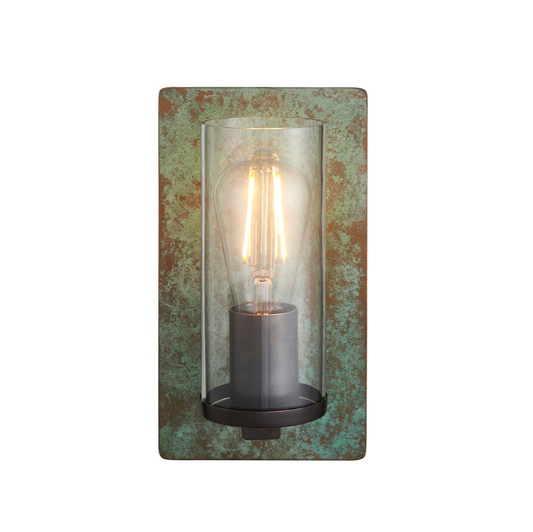 Vesilo Lighting Forge Verdigris Bronze Wall Light