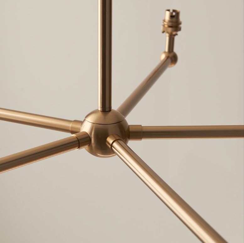 Endon Santiago 5 Light Brass Straight Pendant (Fitting Only)