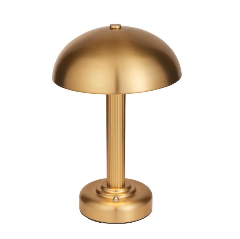 Endon Bridport Brass Rechargeable Table Lamp