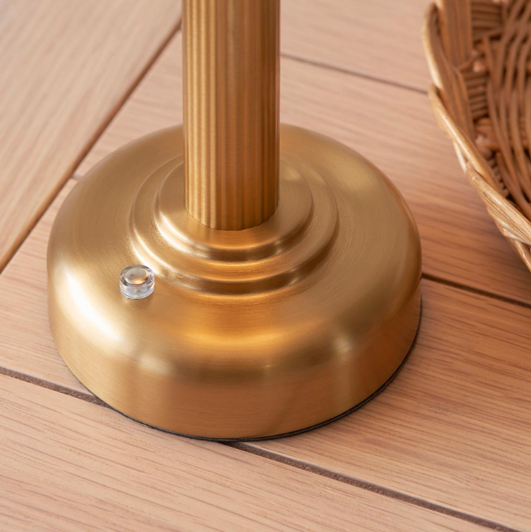 Endon Bridport Brass Rechargeable Table Lamp