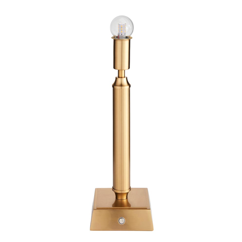 Endon Trobridge Brass Rechargeable Table Lamp Base Only
