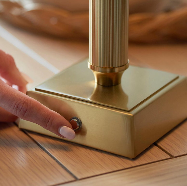 Endon Trobridge Brass Rechargeable Table Lamp Base Only