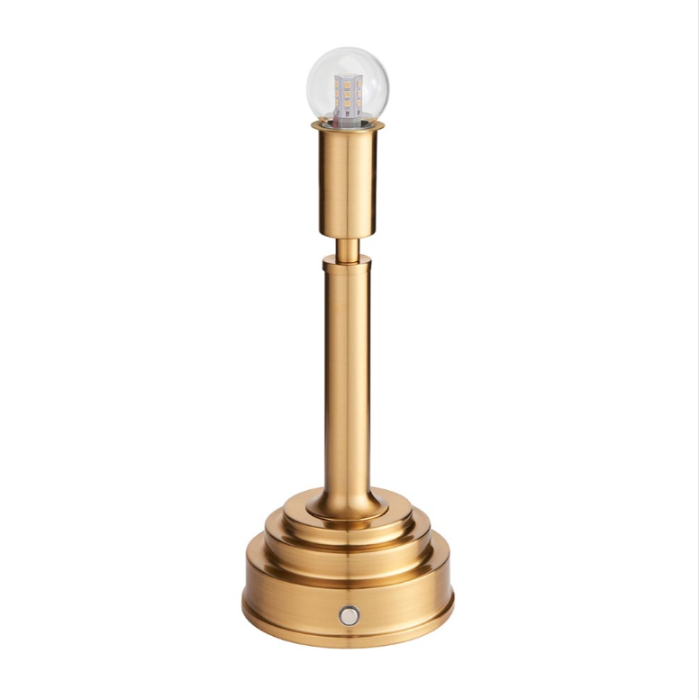 Endon Upton Aged Brass Rechargeable Table Lamp Base Only