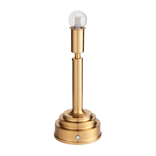Endon Upton Aged Brass Rechargeable Table Lamp Base Only