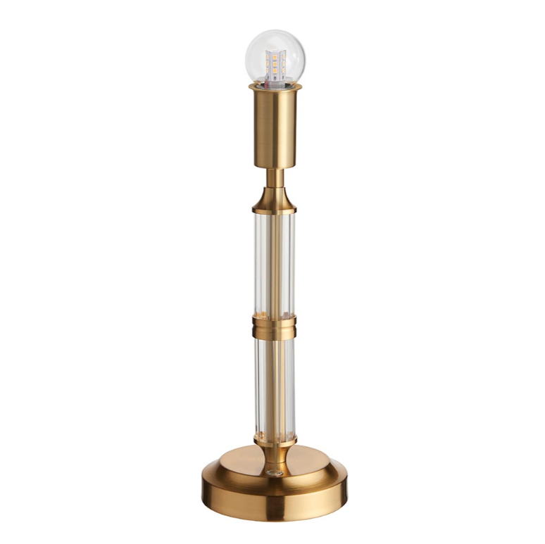 Endon Morton Brass Rechargeable Table Lamp Base Only