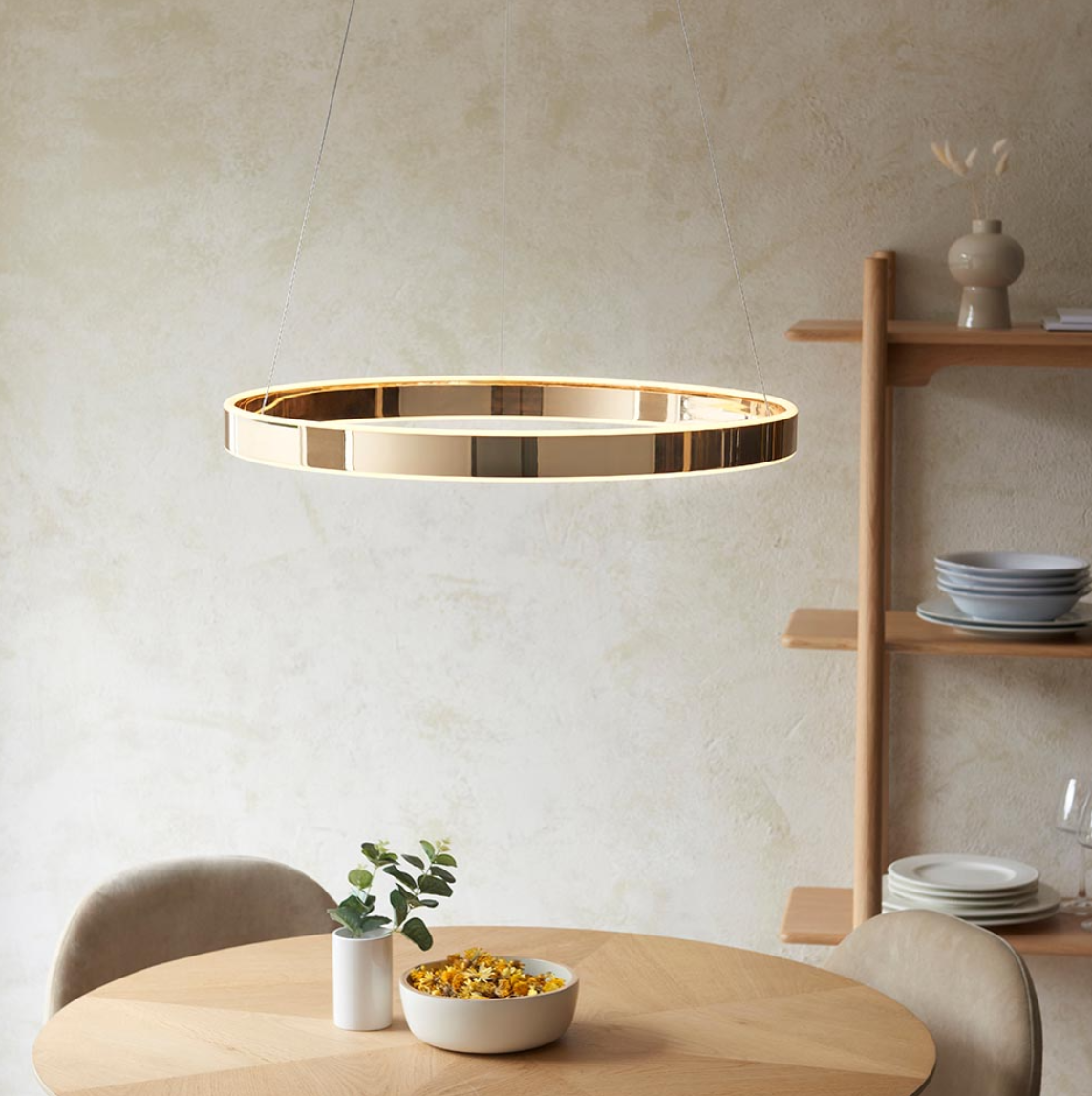 Endon Gen Ring Gold LED Pendant