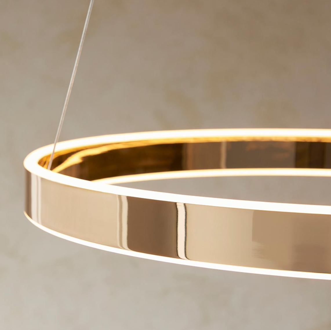 Endon Gen Ring Gold LED Pendant