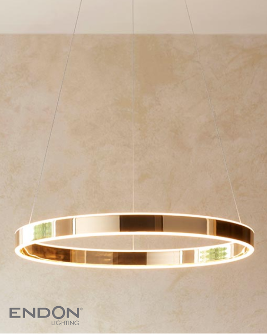 Endon Gen Ring Gold LED Pendant