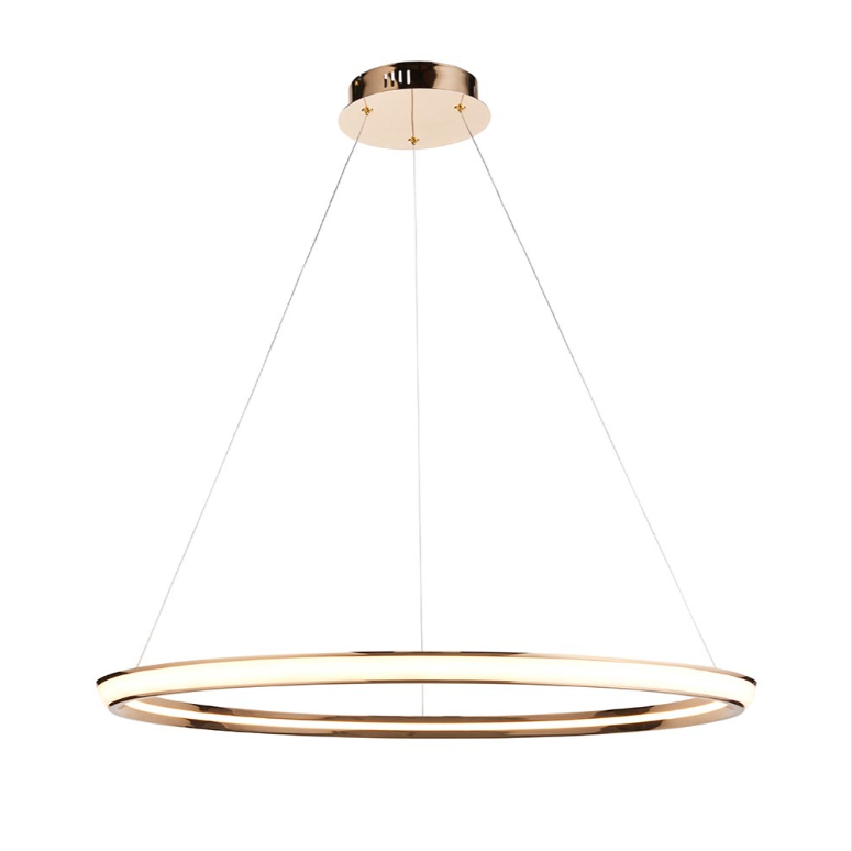 Vesilo Lighting Staten French Gold LED Ring Pendant