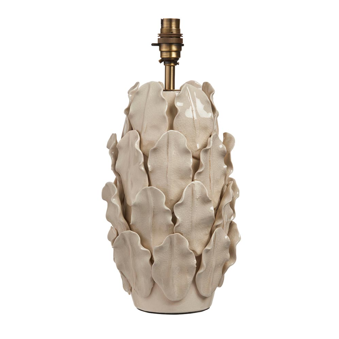 Endon Layered Leaf Ivory Large Table Lamp (Base Only)