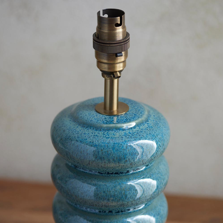 Endon Squash Blue Ceramic Table Lamp (Base Only)