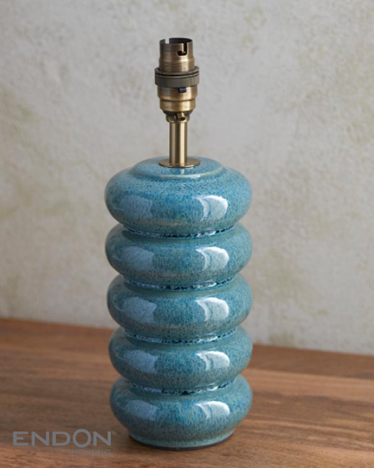 Endon Squash Blue Ceramic Table Lamp (Base Only)