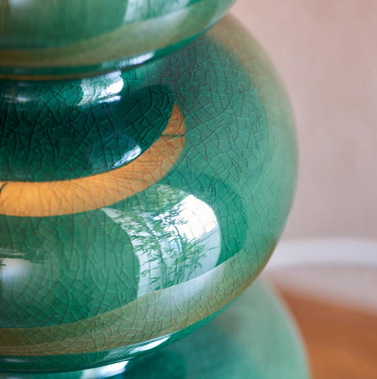 Endon Monroe Gloss Green Table Lamp (Base Only)