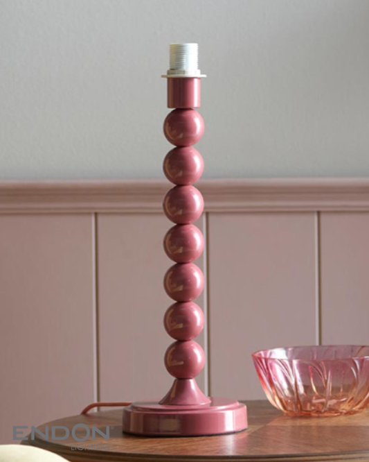 Endon Higgledy Pink Clay Table Lamp (Base Only)