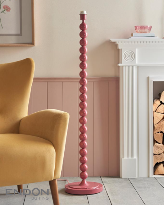 Endon Higgledy Pink Clay Floor Lamp Base Only