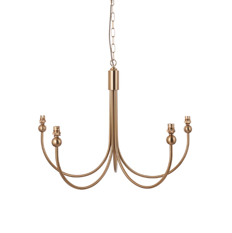 Endon Santiago 5 Light Brass Pendant (Fitting Only)
