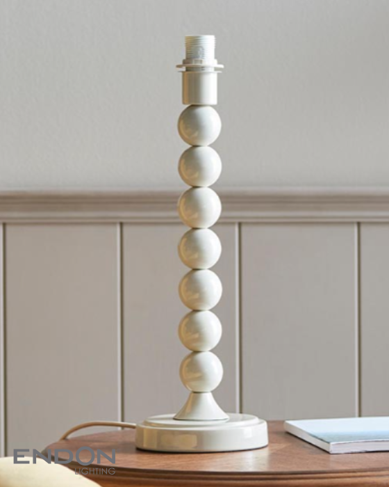 Endon Higgledy Almond White Table Lamp (Base Only)