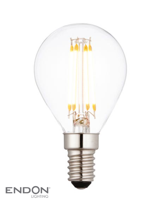 Endon E14 LED Warm White Filament Golf Bulb (Non-dimmable)