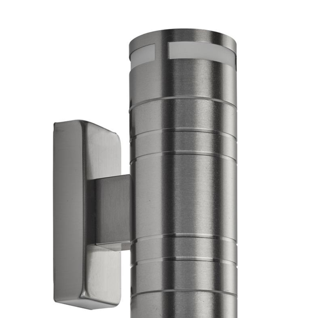 Searchlight Metro Glass & Stainless Steel Outdoor Wall Light