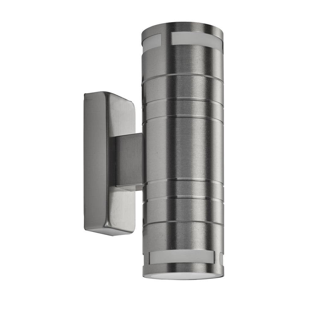 Searchlight Metro Glass & Stainless Steel Outdoor Wall Light