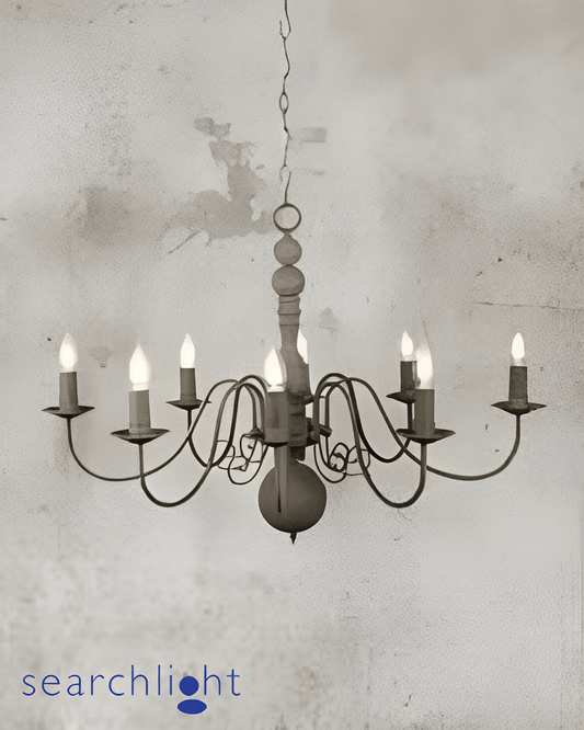 Searchlight Greythorne 8 Light Textured Grey Pendant