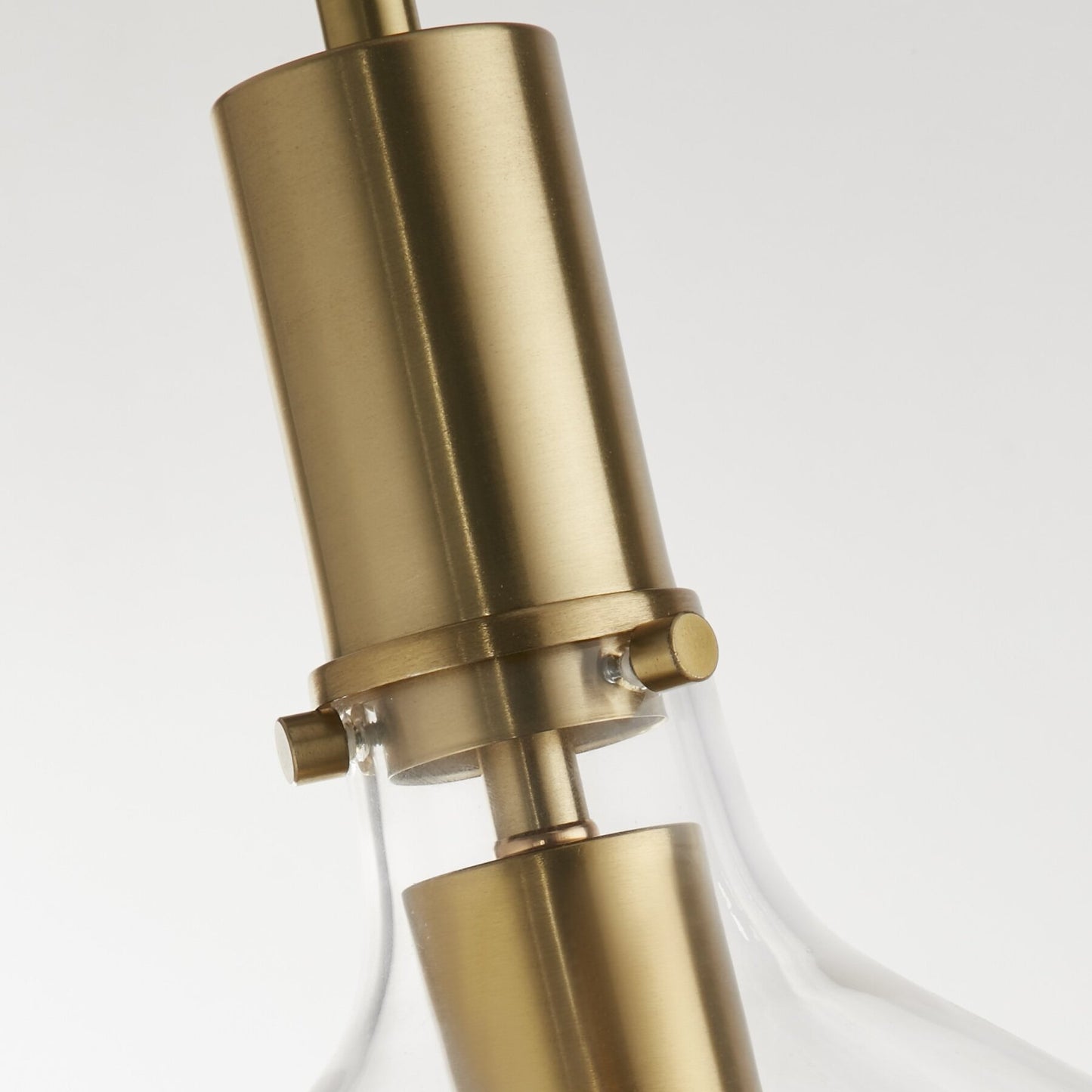 Searchlight Margarita Brass Metal & Glass Pendant