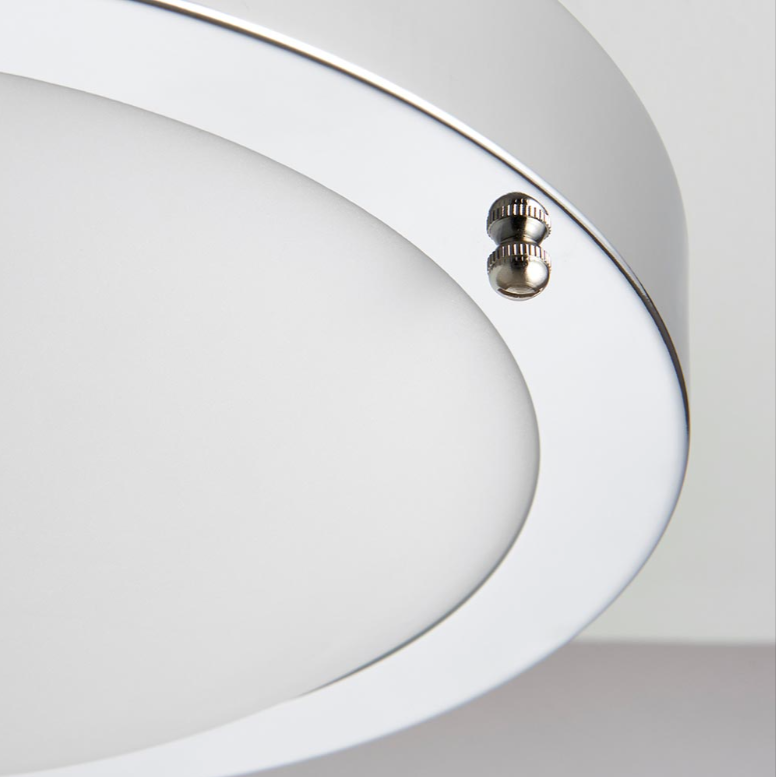 Saxby Portico Bathroom IP44 Chrome LED Flush