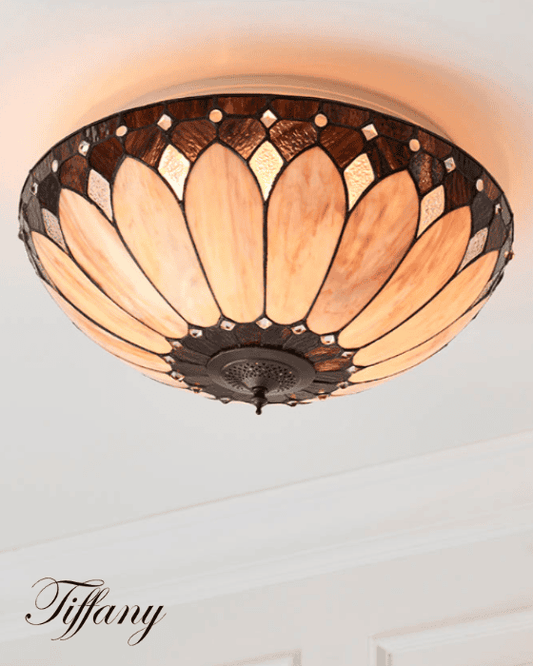 Tiffany Brooklyn Large 2 Light Flush