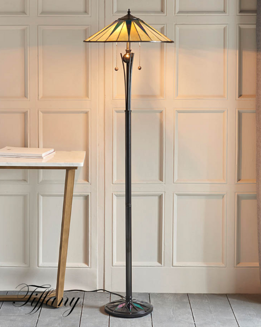 Tiffany Dark Star Floor Lamp