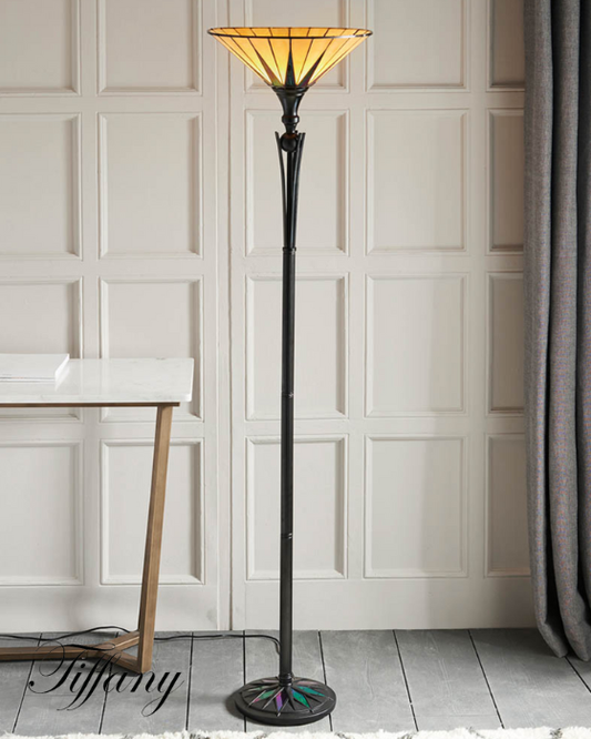 Tiffany Dark Star Uplighter Floor Lamp