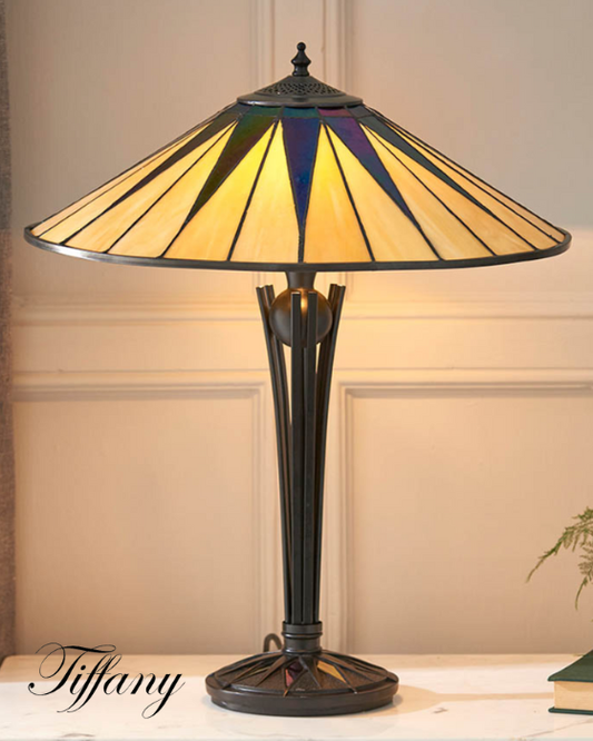 Tiffany Dark Star Large Table Lamp