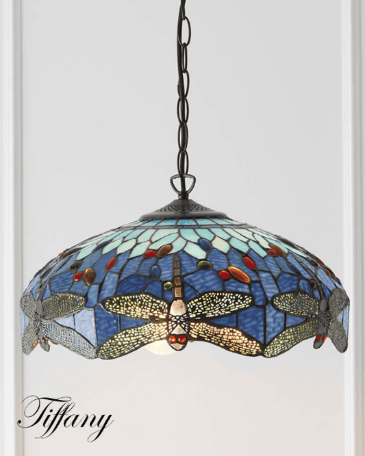 Tiffany Dragonfly Blue Medium 3 Light Pendant