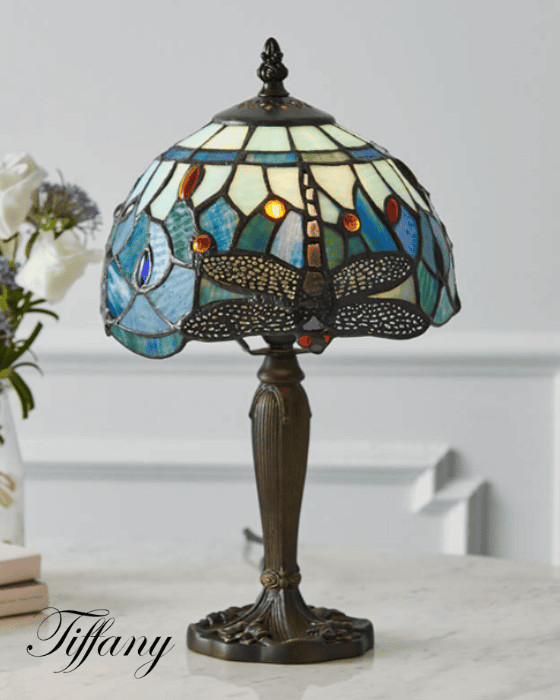Tiffany Dragonfly Blue Mini Table Lamp