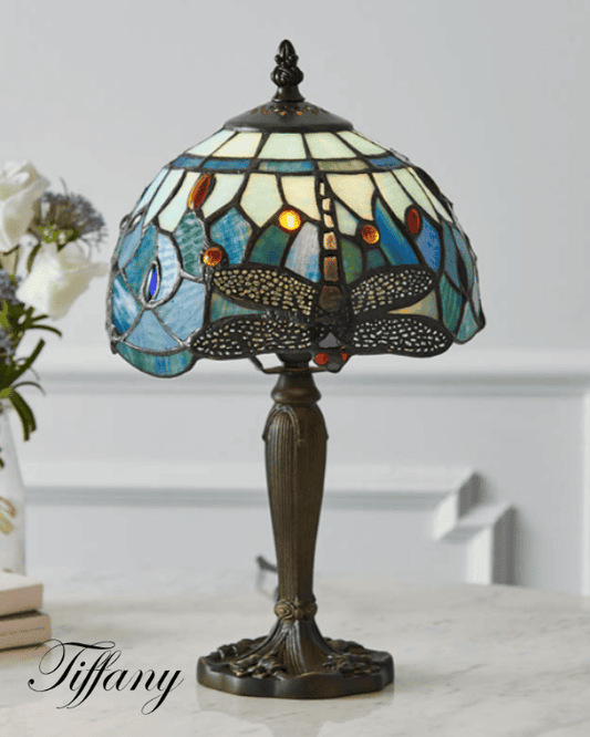 Tiffany Dragonfly Blue Mini Table Lamp
