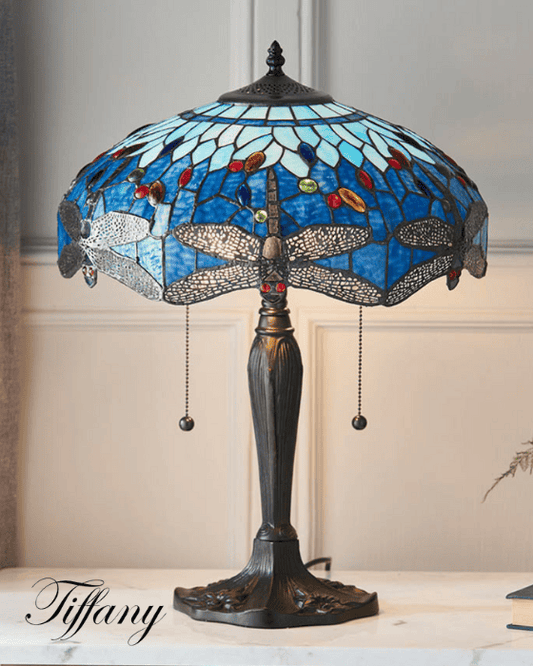 Tiffany Dragonfly Blue Medium Table Lamp