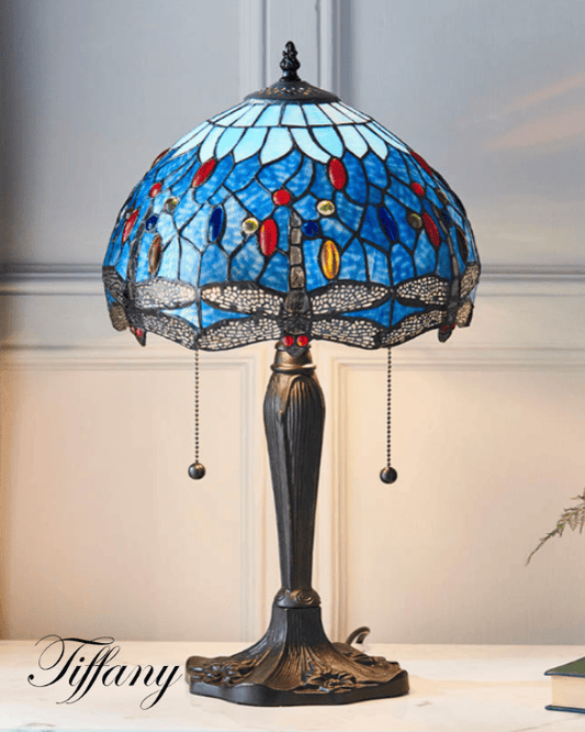 Tiffany Dragonfly Blue Small Lamp