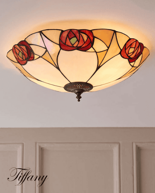 Tiffany Ingram 2 Light Large Flush