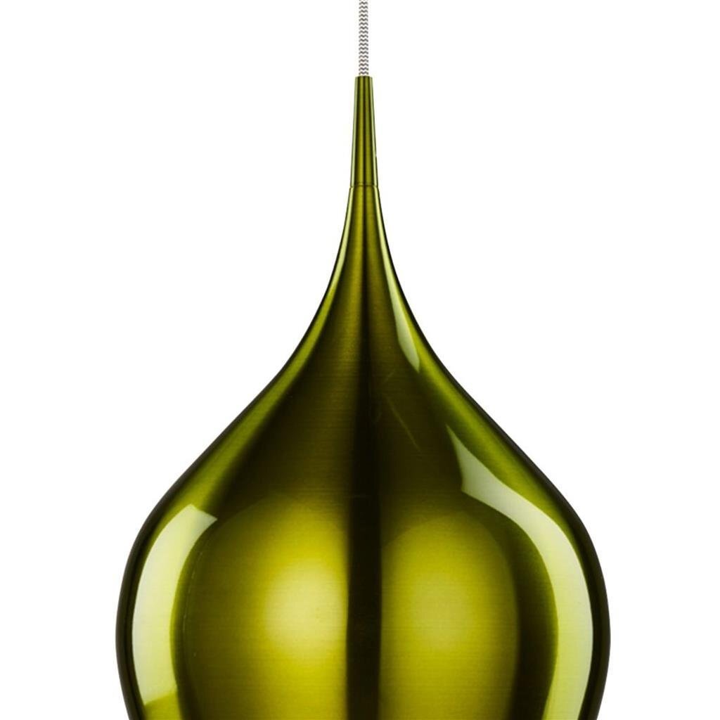 Searchlight Vibrant Metallic Green Metal Pendant